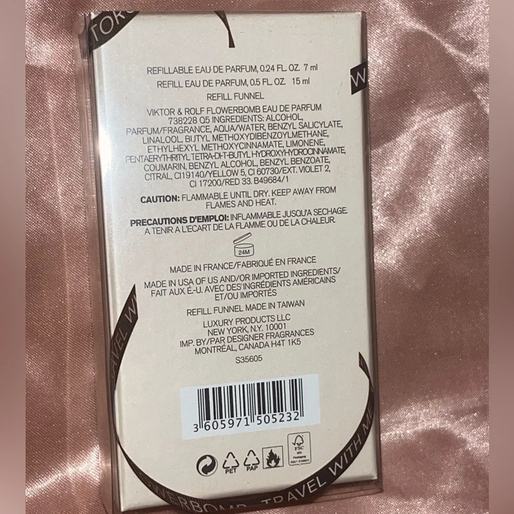 Flowerbomb perfume Travel with Me Set refill & Funnel - Picture 2 of 3